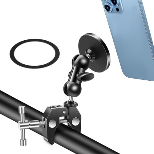 EEEKit Magnetische Handyhalter Fahrrad, Universal Handyhalterung Motorrad für Magsafe und Alle Smartphones, Lenker Halter für Motorrad, Fahrrad, Roller