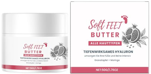 Crema per Pelli Secche dei Piedi - Balsamo Anti Disidratazione Piedi 50g | Idratante Burro Per Adulti Viaggi Casa Rigenerante Talloni Screpolati