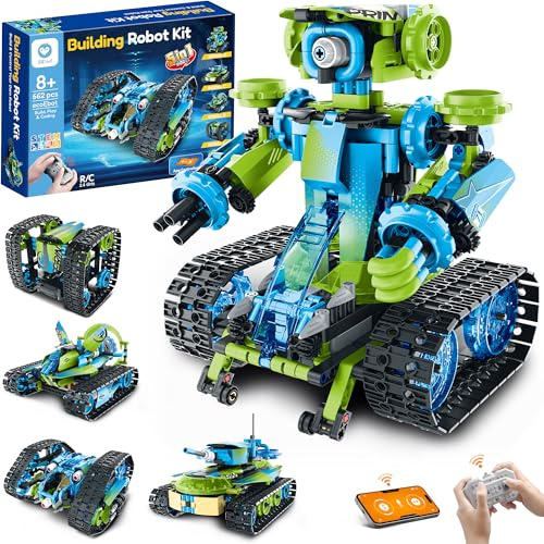 Sillbird Robot Kit Technic pour Garçons, Jouets de Course Robotisés Programmables 3 en 1 avec App et Télécommande, Cadeau d'anniversaire et pour Enfants de 8 9 10 11 12+ Ans (662 pièces)
