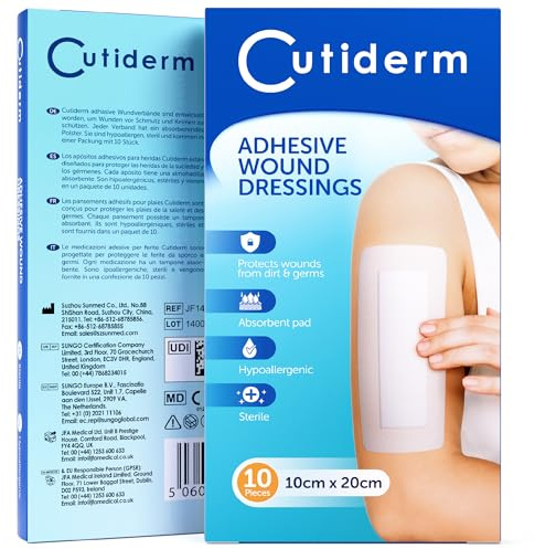 Cutiderm Adhesive Wound Dressing 10cm x 20cm - Pack of 10
