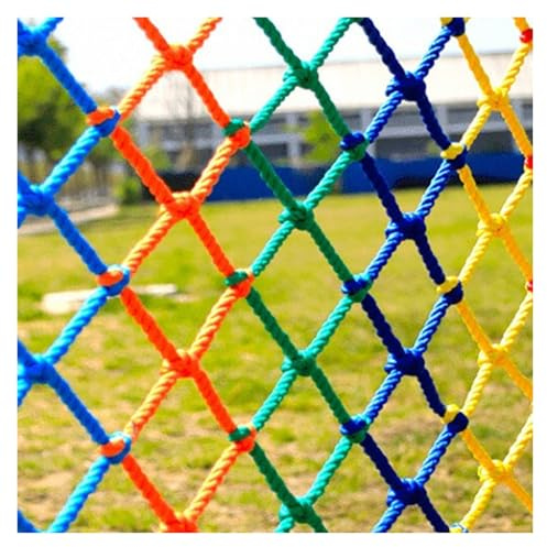 Rött trädgårdsdekoration, fönsterskydd, klättringsnät för tillämpliga verk, 4 x 3,5 m (13,12 x 11,48 fot) – perfekt för klättringsväggar, staket och utomhussäkerhet