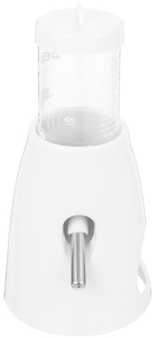GALPADA 80 Ml Floor Hamster Waterer Delicate Water Feeder Polypropylene White Easy to Observe Water Level Convenient Drinking Home Use
