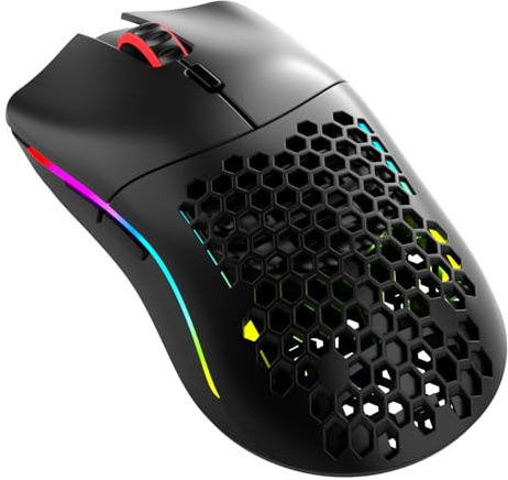 GLORIOUS Model O Classic Wireless Gaming Mouse (Black) | 69g Superlight Ambidextrous Design, Lag Free 2.4GHz Connectivity, Up To 72 Hours Battery Life, 19K DPI Optical Sensor