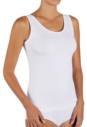 YSABEL MORA - Camiseta Tirante Ancho Algodón, Diseño Mediterráneo, Confort y Sostenibilidad, Prenda Versátil para Cualquier Ocasión, Hecho en Valencia.