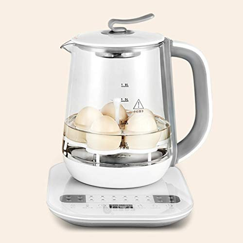YXCKG Hervidor De Agua Kettle, 1.8 litros, Hervidor De Cristal, Ebullición Rápida 800W, Tetera Transparente para Té De Hojas Sueltas, Agua Caliente/Helada (Color : Set A)