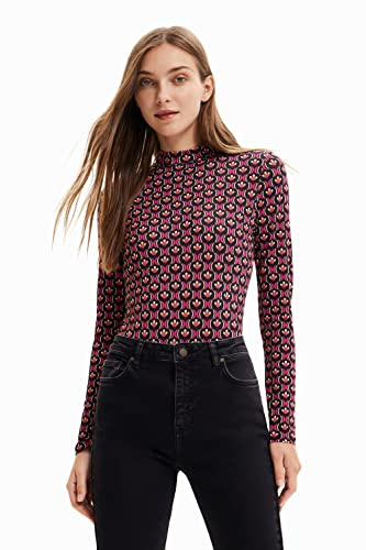 Desigual Body Blusa, Rojo, XS para Mujer