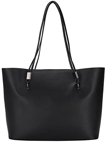 Teogneot Sac Cabas Femmes Grand PU Cuir Sac de Cours Sac Ordinateur Portable Sac a Main pour Les Cours