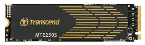 Transcend 4TB MTE250S PCIe 4.0 M.2 2280 SSD, 7500 MB/s, mit Kühlkörper | NVMe Gen4x4 interne SSD, für PS5, Gaming mit DRAM