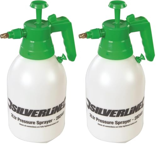 Silverline 282441 Pulvérisateur à Pression préalable 2 litres,(Couleur Assortie) (Lot de 2)