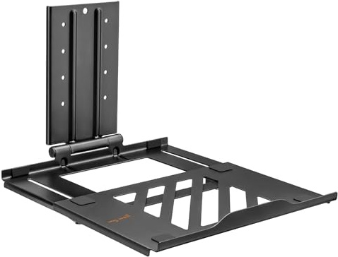 my wall HLA4L justerbar laptop-adapterhållare för bildskärmstillbehör, laptophållare, arm för bärbar dator, ergonomisk laptophylla, universellt kompatibel, VESA laptophållare