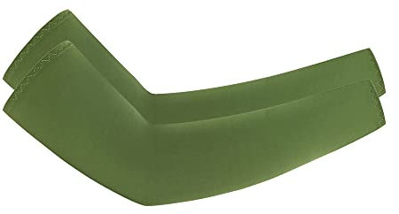3 paia di manicotti di raffreddamento UV, per uomo, donna, protezione solare, maniche traspiranti, per ciclismo, golf, ciclismo, basket, escursionismo, verde militare, 38CM