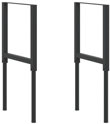 Gecheer Werkbankgestell Verstellbar 2 STK Metall 55x(69-95 5) cm höhenverstellbar langlebig modernes Design für Bastler Handwerker und Heimwerker in Werkstatt oder Garage