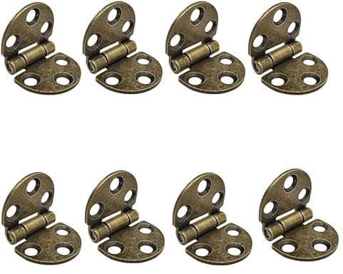 Möbelscharniere, 10 Stück, 4,7 x 3,8 cm, rund, verdickt, Esstisch, zusammenklappbar, rund, Tischnachbildung, 8 Stück