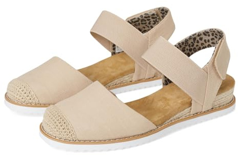 Skechers Desert Kiss-Sun Shining Zapatos planos tipo bailarina para mujer, Natural, 40 EU