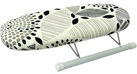 Gralara Tabla de Planchar, Tabla de Planchar, Tabla de Planchar Plegable de fácil Uso para el hogar, Tabla de Planchar para Sala de Manualidades, Dormitorio, patrón de geometría