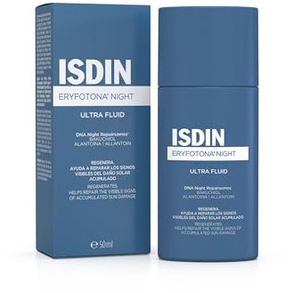 ISDIN Eryfotona Night (50 ml) | Siero Viso per Aiutare a Riparare i Segni Visibili dei Danni Causati dall'Esposizione Prolungata al Sole