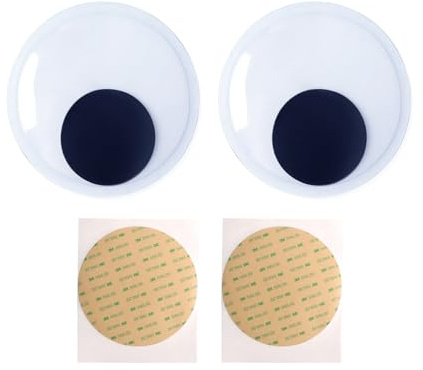 Qaixwuyi 2 Pezzi Occhi Grandi Rotondi Occhi Fatti Mano Fai Da Te Occhi Autoadesivi Occhi Plastica 15cm Occhi Decorativi Adesivi Occhi Grandi Mobili per Decorare Progetti Fai Da Te Bambole