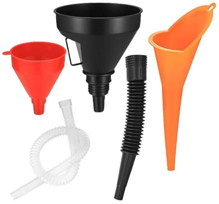 Qsvbeeqj Kunststoff Gasfüllset Hand Kunststoff Ölfüllset Mit Verlängerungsschläuchen Einfach Zu Bedienendes Werkzeug Für Die Fahrzeugwartung