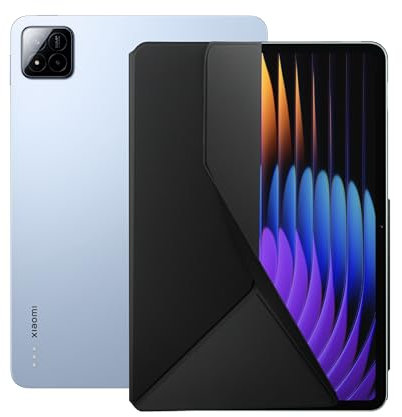 Xiaomi Pad 7, 11.2 Tablet, 8 128G + Cover Ufficiale – 8850mAh Batteria, 45W HyperCharge, HyperAI – Blu