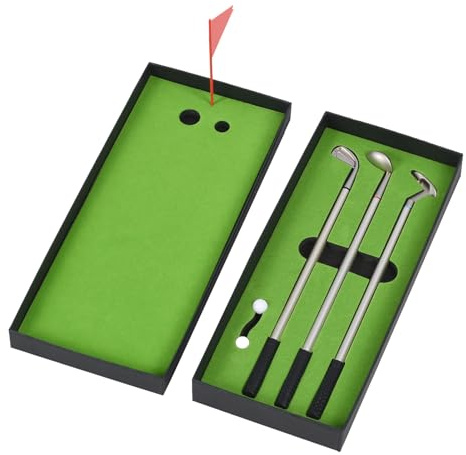 Zuasdvnk Bolígrafo de Golf, Juguetes de Golf - Gadget de escritorio Cool Portátil - Juegos de oficina para el cumpleaños de San Partidos Trabajo Casa Tabletop Viajes Novio Marido Padre