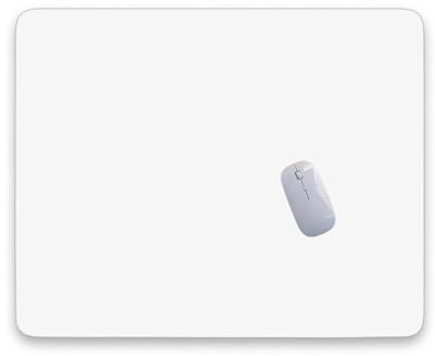 Mouse Pad, Mouse Mat for Home, Square Mouse Pad 22 x 18 cm, Easy Gliding,Spill-Resistant Surface, Durable Materials, Compatible with Laser and Optical Mouse for Office Gaming Laptop White