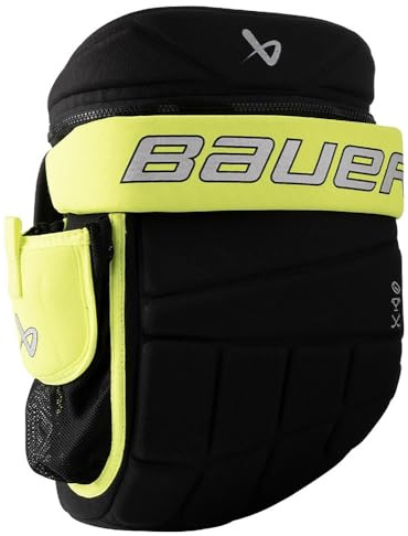 Bauer - Zaino per hockey su ghiaccio e hockey in linea, colore: Nero/Verde
