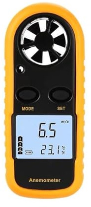 Anemometer, Portable Anemometer Mini Wind Speed Gauge Meter Anemometro Windmeter 0-30m/s LCD Digital Hand-held Measure Tool,for Measuring Wind Speed
