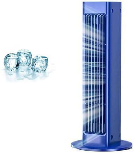 Drahtloser Tragbarer Klimaanlagenventilator – Wandmontierte Klimaanlage Mit 3 Geschwindigkeiten & Sofortiger Kühlung, Bohrfreie Installation Für Zimmer, Büro, Camping, Auto – Fensterlose Klimaan blue