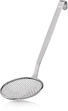 GEFU Blanchierheber BASELINE 36 cm | Grobmaschiges Edelstahlnetz & Aufhängeöse | Ideal für Gemüseblanchieren & Abtropfen – Spülmaschinengeeignet