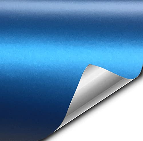 Matte Metallic Blue Car Wrap Vinyl Roll with Air Release 3mil-VViViD8 (50ft x 5ft (Full Car Wrap Roll))