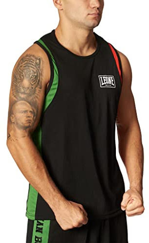 LEONE 1947, Boxing Vest, Unisex Adult, Black, M, AB721