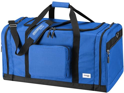 MONZANA® Reisetasche 90L 70x35x35cm Schultergurt Pad Abnehmbar Verstellbar Front & Seitenfächer Standfüße Weekender Duffelbag Sporttasche