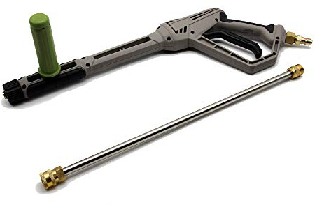 Equip2clean High Pressure Washer Gun & 500mm Stainless Steel Lance Set | 275 Bar 4000 PSI with M22 Coupling & 1/4 Quick Release | Jet Wash Attachments for Patio, Driveway & Vehicle Cleaning
