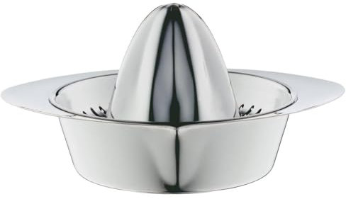WMF Gourmet Zitruspresse manuell 9 cm, Limettenpresse, Cromargan Edelstahl mattiert, Saftpresse für Zitronen, Limetten, Apfelsinnen, Orange, Grapfruit