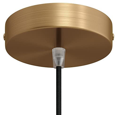 Creative-Cables Juego de embellecedor para lámpara, cilíndrico y metálico