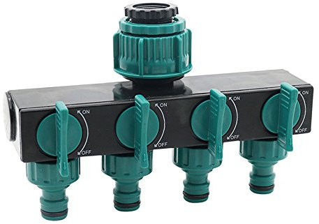 FHYTGBS Toque Conectores 1/2-3/4 -1Splitters de Manguera Adaptador de irrigación 4 vías Conectores de Manguera de Agua European Stand-ard Hilo Femenino Hilo Adaptador de Manguera