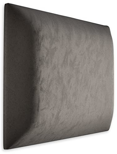 Muralo Cojín de pared para dormitorio y salón, acolchado en la pared, cabecero de cama, cojín de lomo, moderno panel de lujo, acolchado (30 cm x 30 cm, gris)