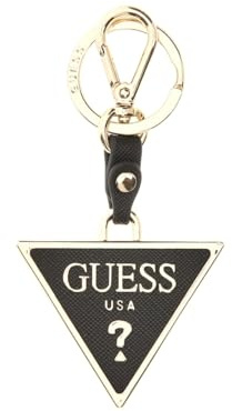 Guess Saffiano Keyring, Schlüsselanhänger, Schwarz