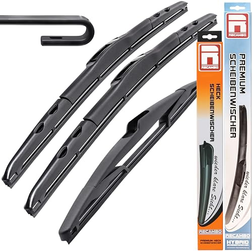 HYBRID Scheibenwischer FLEX AERO kompatibel für Peugeot 206 SW BJ 2002-2006 - 350mm 400mm 650mm - Premium Qualität Wischerblätter Set - RECAMBO