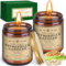 Frasheng Candele Citronella Esterno Grande, 2 x 9oz Candele alla Citronella, Set di Candele Profumate alla Citronella, 100% Cera di Soia Naturale, per Campeggio, Picnic, Festa, Terrazza, Interni