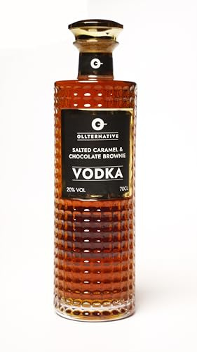 Sea Salt Caramel Chocolate Brownie Vodka - Smooth & chocolately vodka for Cocktails, Mocktails, Drink Mixes, & Boozy Treats - 700 ml - 20%