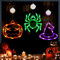 AUAUY Luces de Halloween, 3PZ Luces con Pilas para Halloween Decoracion, Calabaza+ArañA+Sombrero de Bruja Ventana de Decoración Halloween para Interiores DecoracióN, Fiestas en el Hogar y Halloween