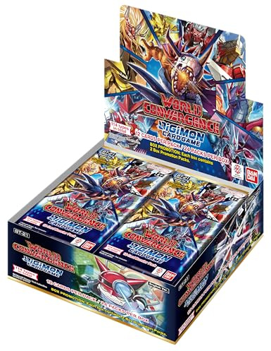 Bandai Digimon: World Convergence (BT21) Booster Display | Jeu de cartes | Âge 6+ | 2 joueurs | Durée de jeu de plus de 15 minutes