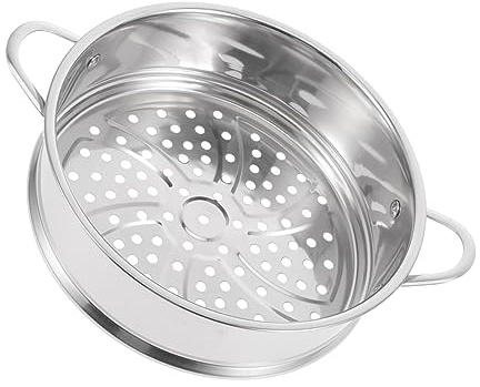 HEALEEP Olla De Vapor Cesta De Alimentos Acero Inoxidable Para Panecillos Fácil Lavado De Energía