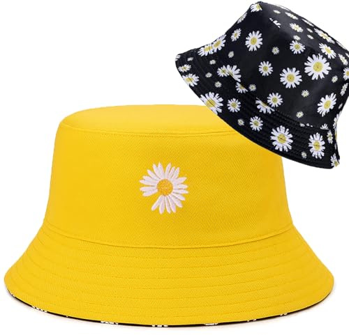 JClorix Sombrero Pescador Reversible Unisex 100 % Algodón – Transpirable, Protección UV & ala Ancha, Ligero & Plegable – Bucket Hat Playa & Viaje 56–58 cm