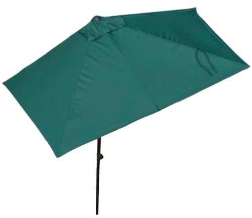 BGBZHMMEE Rechteckig Wandschirm Balkonschirm Halb-Schirm Höhenverstellbar Sonnenschirm Terrassenschirm Für Balkon Oder Terrasse(Green,200x100cm/6.5x3ft)