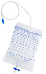 Set 200 Sacca Urina Sterile Monouso 2 Litri con Tubo da 90 cm – Dispositivo Medico CE Classe I – Kit 200 Pezzi Valvola a Croce, Sistema Antireflusso e Connettore Universale (200, 90cm)