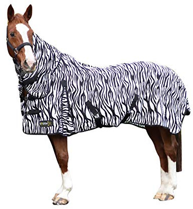 HY Equestrian StormX Original Zebra Print Fliegendecke 150 cm schwarz/weiß