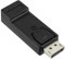 OcioDual Adaptador de DP a HDTV M/H Negro DisplayPort Display Port Video Audio Full HD 1080p para PC TV Monitor Proyector