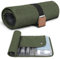 Neceser para Hombres, artículos Esenciales de Viaje, Bolsa de Aseo de Viaje, Resistente al Agua, Organizador de Rollo de baño Compacto para higiene, Kit de Afeitado, Regalos para Hombres, 5. Verde